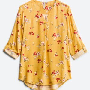 Lemmy V-Neck Top Mustard size XL